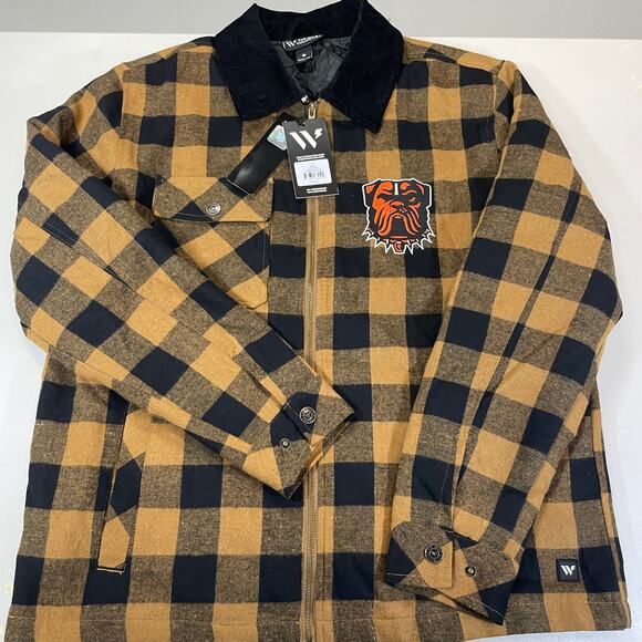 Cleveland Browns The Wild Collective Women's Flannel Jacket - Picture 1 of 4